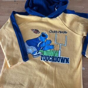 Sesame Street Cookie Monster Touchdown Hoodie - Yellow and Blue
